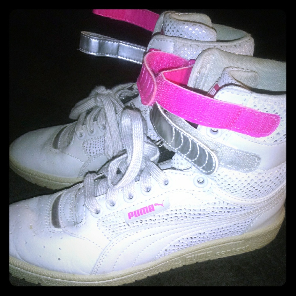 Puma high tops.